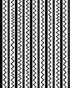 Bold Vertical Stripe Zigzag Pattern Rug