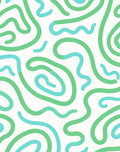 Curvy Flowing Abstract Lines Rug