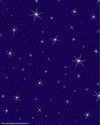 Navy Starry Night Pattern Rug