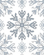 Winter Snowflake Pattern Rug