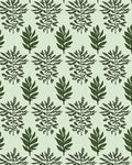 Botanical Leaf Pattern Design Rug
