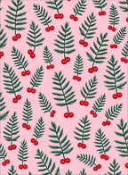 Whimsical Berry Branch Pattern Rug