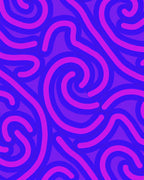 Swirling Pink and Purple Abstract Pattern Rug