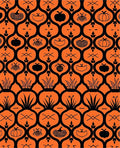 Retro Pumpkin Plant Pattern Design Rug