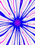Vibrant Energy Burst Design Rug