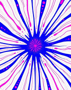 Vibrant Energy Burst Design Rug