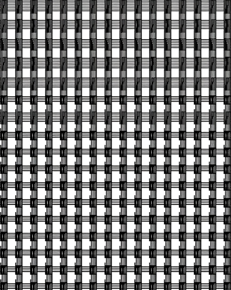 Classic Black White Checked Pattern Rug