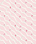 Delicate Pink Wavy Pattern Rug