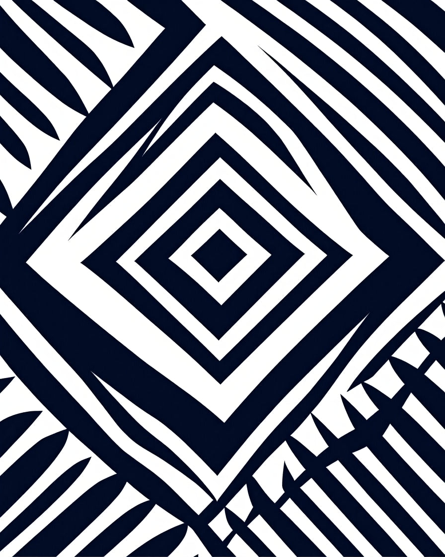 Bold Geometric Abstract Design Rug