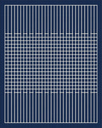 Deep Blue Grid Modern Geometric Rug