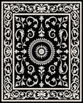 Ornate Floral Scroll Classic Design Rug