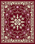 Ornate Floral Scrollwork Pattern Rug