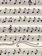 Musical Notes Seamless Pattern Rug