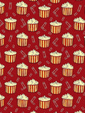Red Popcorn Pattern Rug