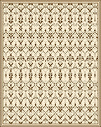Intricate Medieval Inspired Line Art Rug
