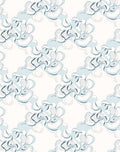 Abstract Swirls Gentle Blue Pattern Rug