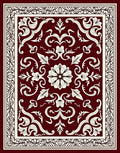 Ornate Floral Vine Pattern Rug