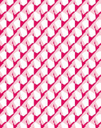 Modern Geometric Pink White Pattern Rug