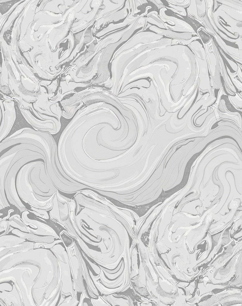 Monochromatic Swirling Marble Abstract Rug