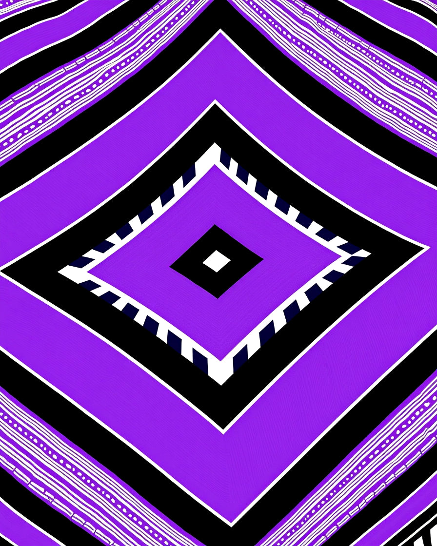 Bold Diamond Tribal Pattern Design Rug