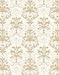 Gold Vintage Damask Pattern Rug