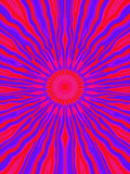 Radiating Lines Pink Purple Design Rug