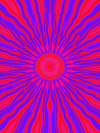 Radiating Lines Pink Purple Design Rug