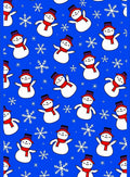 Charming Snowman And Snowflake Print Rug