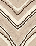 Chevron Pattern Wavy Lines Design Rug
