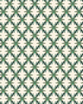 Green Geometric Lattice Pattern Rug