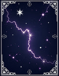 Cosmic Lightning Bolt Nebula Art Rug