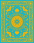 Ornate Floral Medallion Patterned Rug