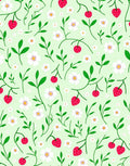 Strawberry Patch Floral Pattern Rug