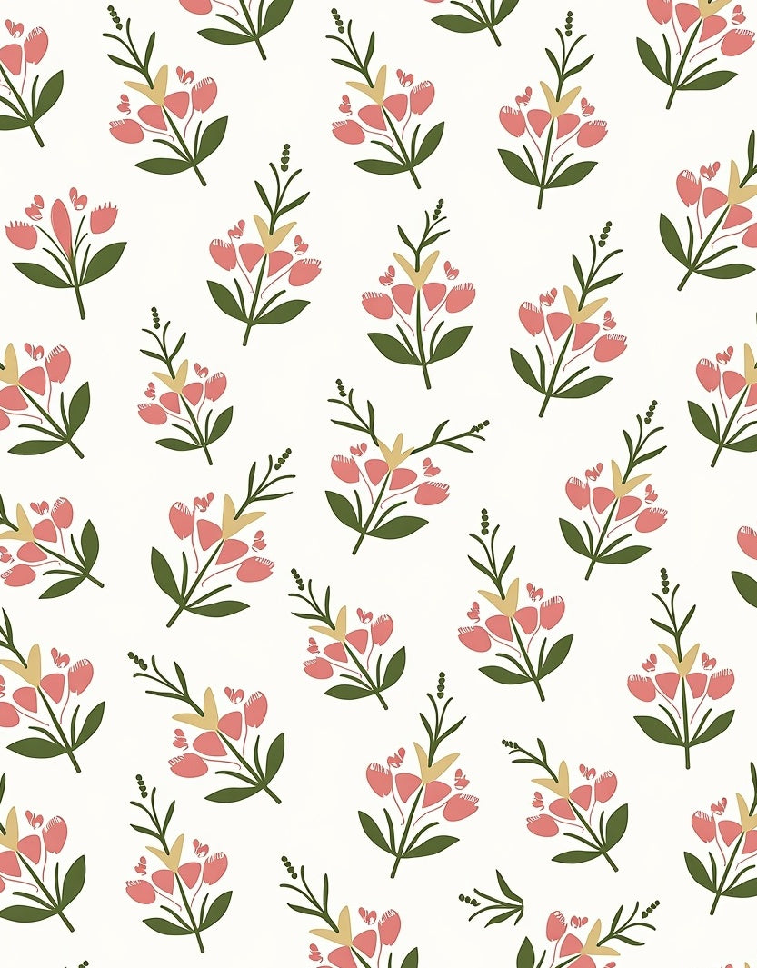 Sweet Floral Bouquet Pattern Rug
