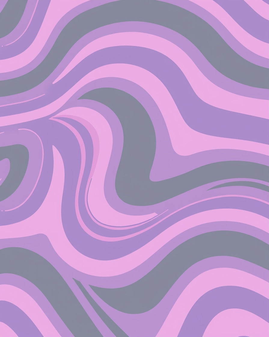 Pastel Swirls Soft Wave Design Rug