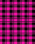Bright Pink Black Plaid Checkered Rug
