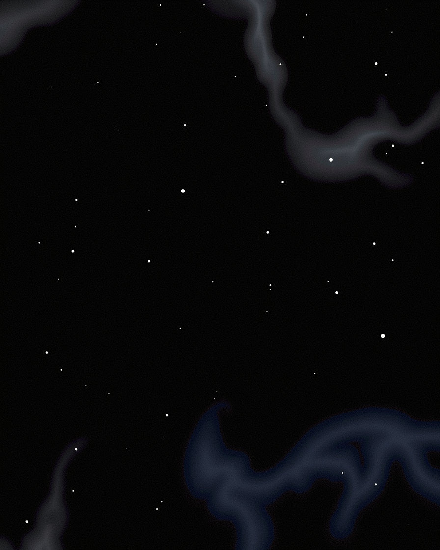 Celestial Night Sky Swirls Rug