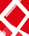 Bold Red White Geometric Design Rug