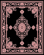 Ornate Floral Vintage Pattern Rug