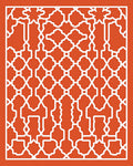 Intricate Geometric Arabesque Pattern Rug