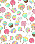 Whimsical Candy Swirl Pattern Design Rug