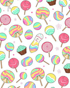 Whimsical Candy Swirl Pattern Design Rug