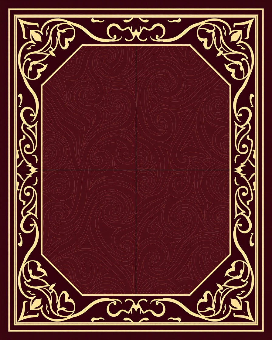Ornate Scrollwork With Swirl Centerpiece Rug