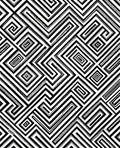 Graphic Maze Pattern Rug