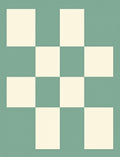 Retro Checkerboard Pattern Rug