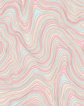 Pastel Wavy Topographic Pattern Rug