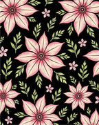 Pink Floral Botanical Garden Rug