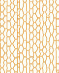 Modern Orange Geometric Honeycomb Design Rug