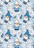 Charming Gnomes Snowflake Pattern Rug