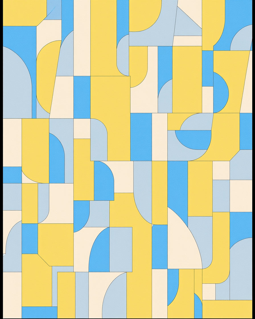 Minimalist Geometric Abstract Shapes Rug